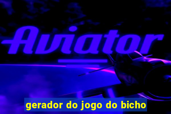 gerador do jogo do bicho