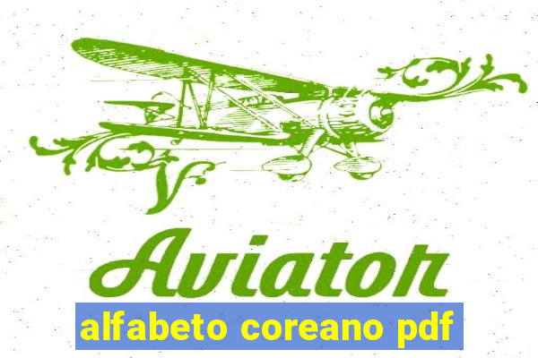 alfabeto coreano pdf