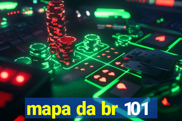 mapa da br 101