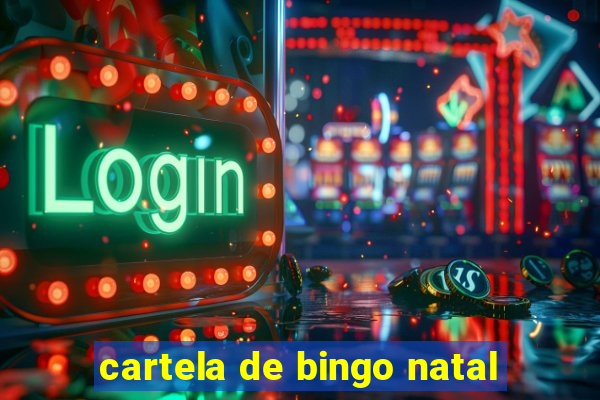 cartela de bingo natal