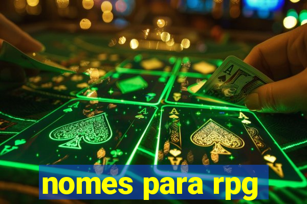 nomes para rpg