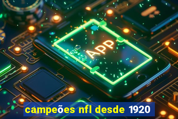 campeões nfl desde 1920