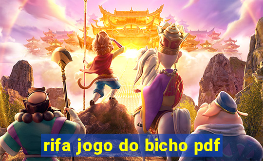 rifa jogo do bicho pdf